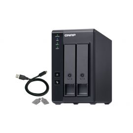 QNAP TR-002 caja para disco duro externo Carcasa de disco duro/SSD Negro 2.5/3.5"