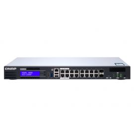 QNAP QGD-1600P Gestionado Gigabit Ethernet (10/100/1000) Energía sobre Ethernet (PoE) 1U Negro, Gris