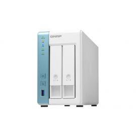 QNAP TS-231K servidor de almacenamiento NAS Torre Ethernet Turquesa, Blanco Alpine AL-214